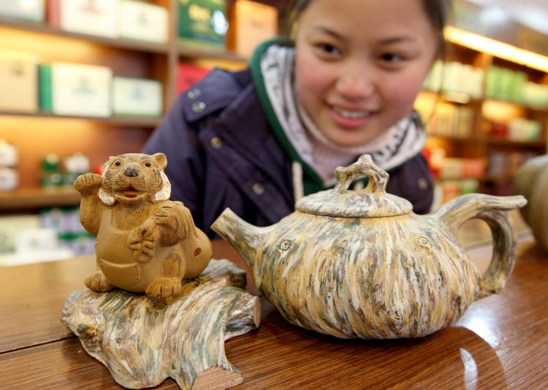 茶雕工艺品图片-萃取中国茶文化的独特魅力