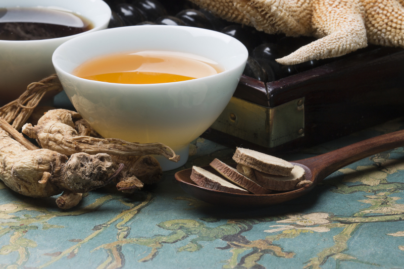 丹参保心茶的图片：一种重要的现代中草药